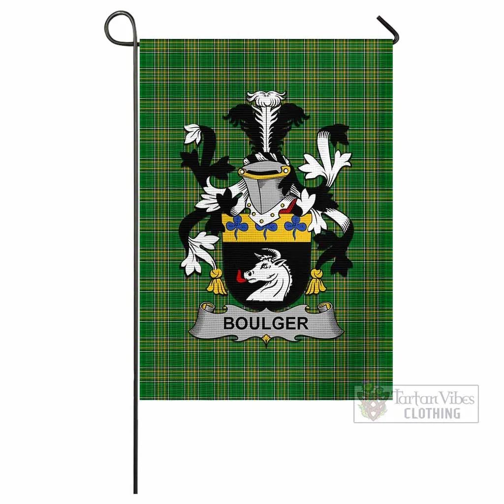 Boulger Irish Clan Flag with Coat of Arms